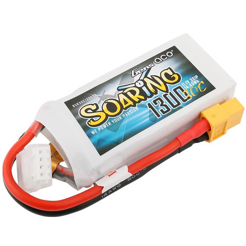 Gens ace Li-Po 3S 11.1V 1300mAh 30C Soaring with XT60